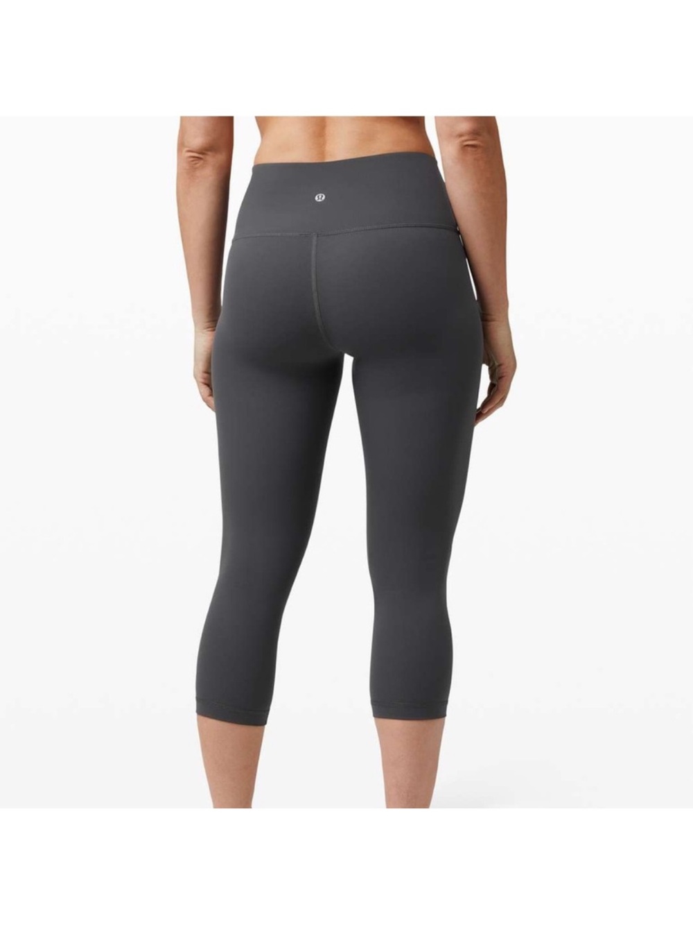 lululemon athletica Charcoal Gray High-Rise Crop Leggings